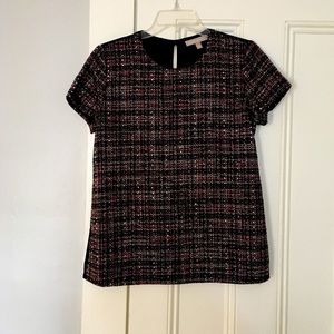Banana Republic Shimmering Tweed Top Size S